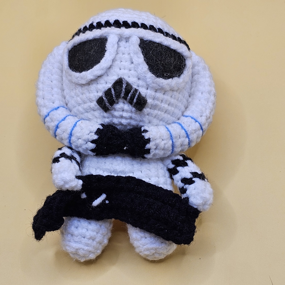 Crocheted Stormtrooper Plush Toy